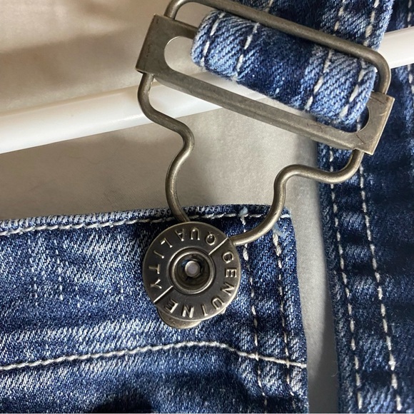 Jeaniologie Denim Overalls Jumper Dress Size 8 Adjustable Cutegoth Kidcore Y2K - Picture 13 of 13